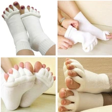 Фитнес Массажный сепаратор пять носок носки спящие пальцы здоровые ноги Уход Носки мягкие обезболивающие носки
