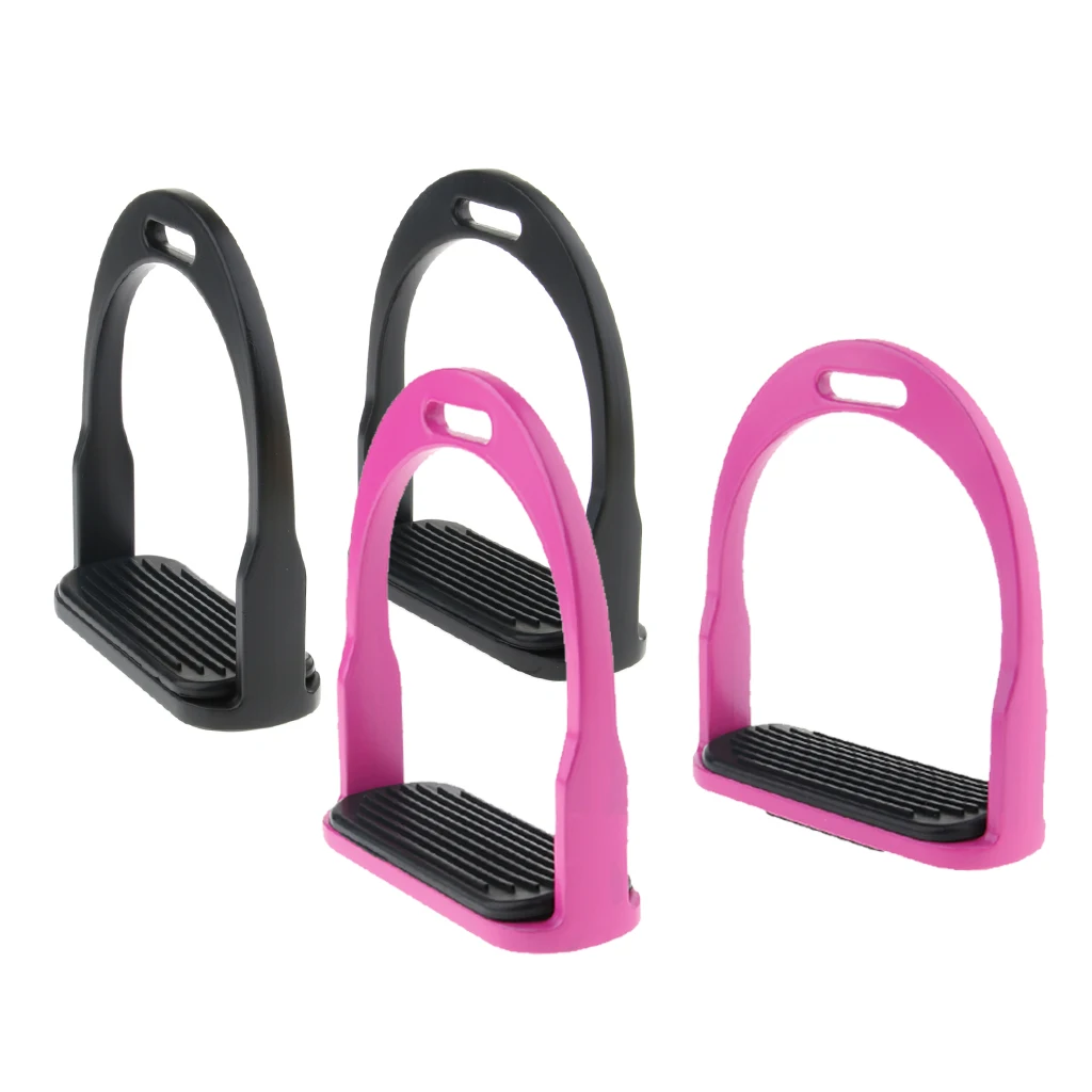 2019 2 Pairs Horse Saddle Aluminum Western Stirrups Tread Tack Men Women Riding Horse Riding Stirrups Body Protectors