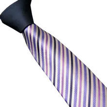 Lammulin Для мужчин костюм Галстуки Дизайн темно-серый Узел Контрастность серебро фиолетовый косой полосатый галстук узкий галстук 6 см gravats