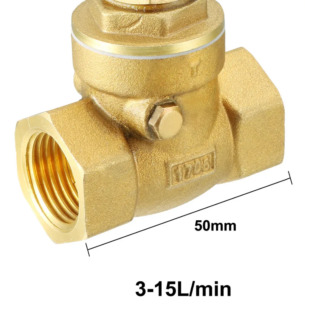 

Uxcell 1PCS 3-15L/min 3.5-12L/min Water Flow Sensor G1/2" or G3/4" Hall Effect Liquid Switches Flow Meter DC 250V Switch 1.75MPa