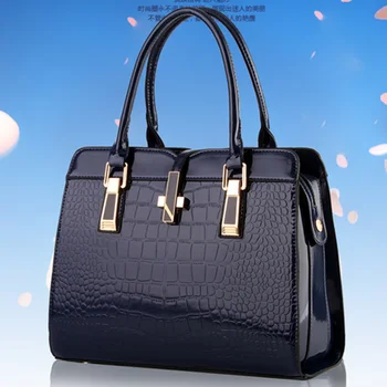 

Elegant Casual PU Crocodile Pattern Women Handbag Fashion Office Lady Shoulder Bag