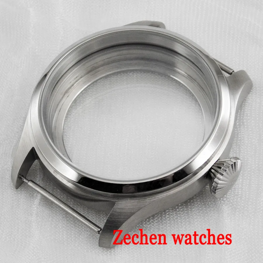 

47mm 316L Stainless Steel Case Fit ETA 6497 6498 Seagull st36 movement Men'Case
