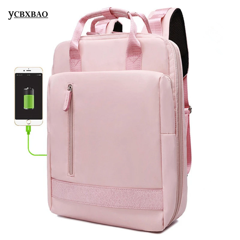 

Women USB Charging Backpack Laptop Backpack for Teenage Students Girls School Backpacks Female Travel bagpack;sac a dos femme