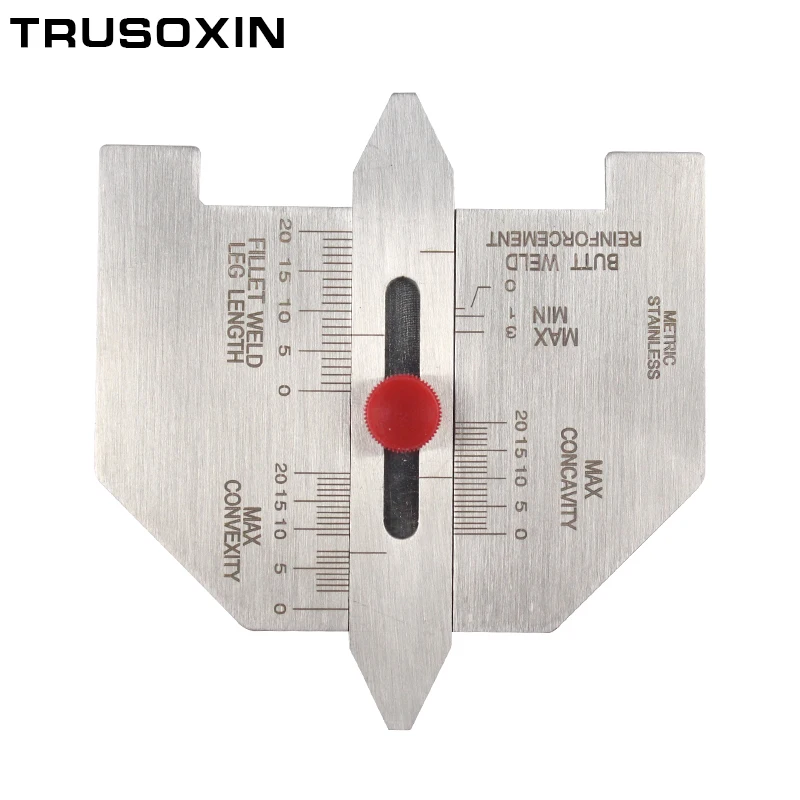 TRUSOXIN Welding Tools Automatic Welding Guage adjustable Fillet Weld Gage Metric Gauge Measuring Ruler