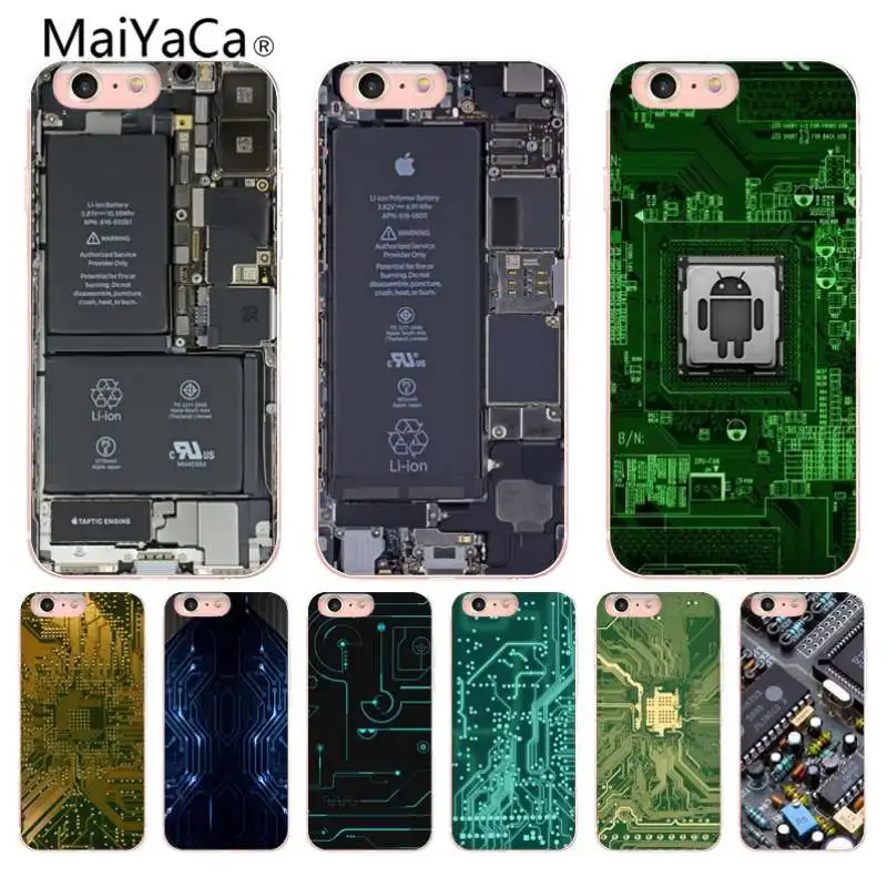MaiYaCa Circuit board Pattern tpu Soft Phone Accessories Cover Case For Apple iPhone 8 7 6 6S Plus X 5 5S SE 5C Cellphones MaiYaCa Circuit board Pattern tpu Soft Phone Accessories Cover Case For Apple iPhone 8 7 6 6S Plus X 5 5S SE 5C Cellphones