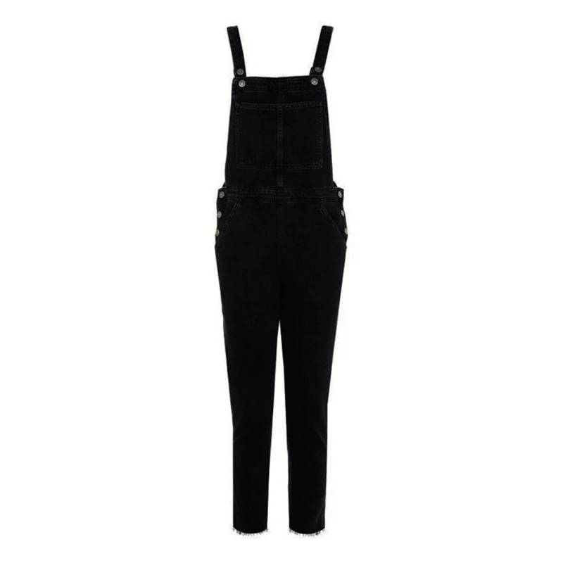 Новая мода Для женщин черный Комбинезоны Брюки Повседневное комбинезон джинсы Карманы Брюки Джинсы для Для женщин джинсы Сальса женские трусики