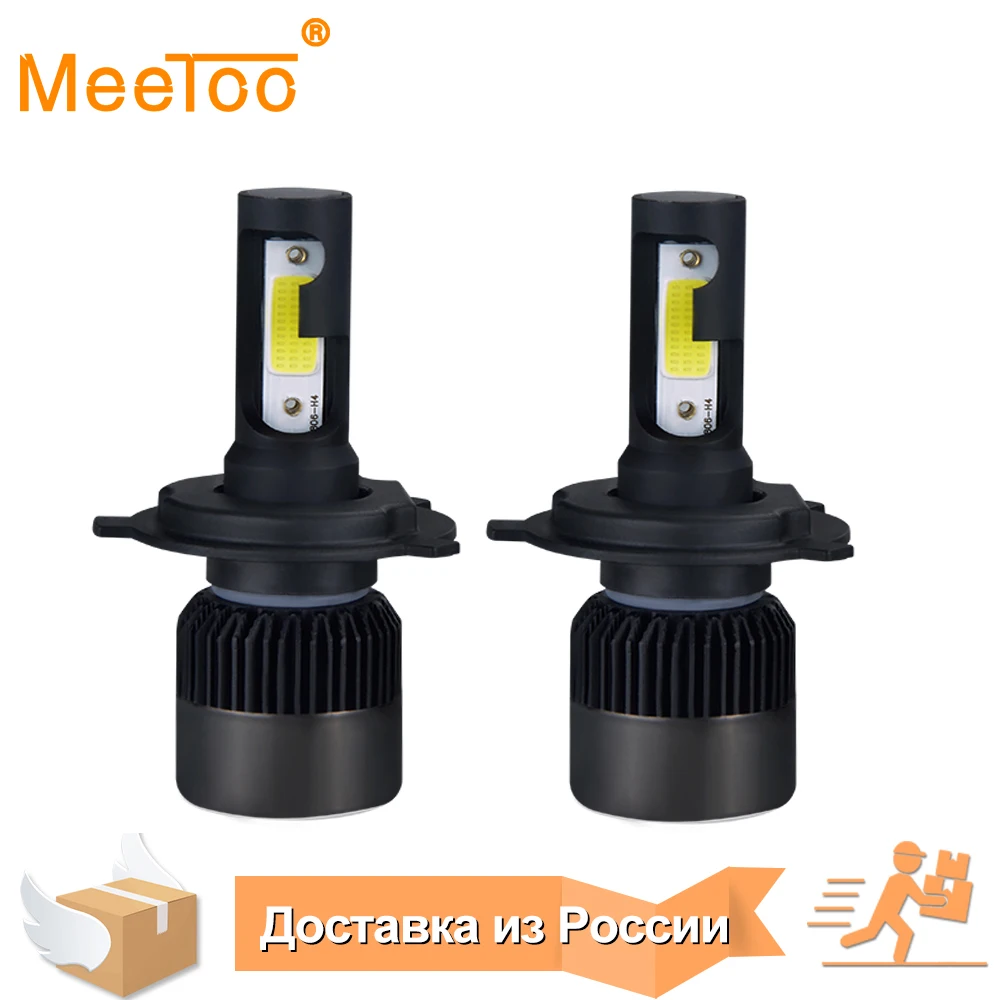 MeeToo H4 LED Bulb Car Headlight H7 LED H1 H8 H11 HB3 HB4 9005 9006 IP65