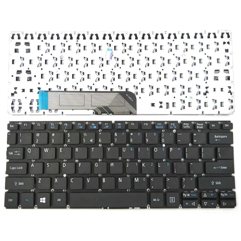 Laptop Keyboard Compatible for Acer Aspire Switch SW5-111 SW5-111P SW5-171 SW5-171P SW5-173 SW5-173P US Layout No Frame 