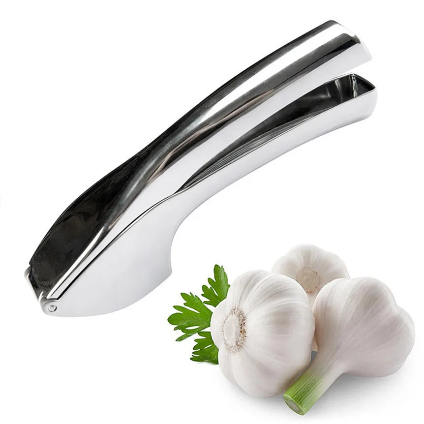 1PC Stainless Steel Ginger Garlic Press Crusher Cooking Tool Utensils