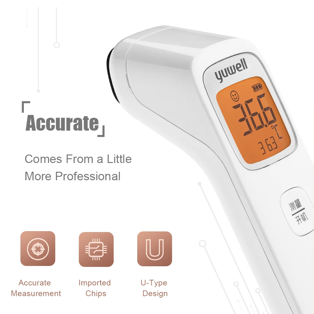 YUWELL YHW 2 Non Contact Infrared Thermometer Digital Electronic Ir