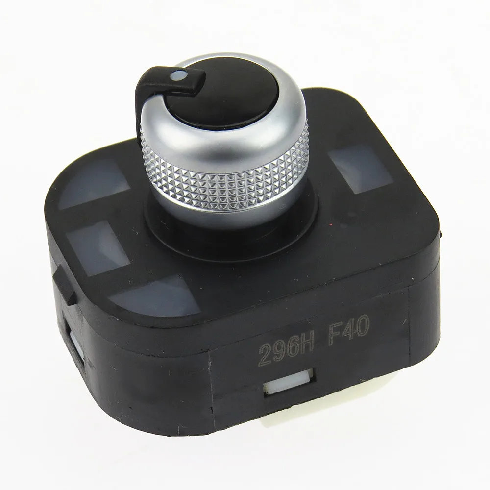 SCJYRXS Chrome Electric Rearview Mirror Control Switch Knob For Q3 Q5