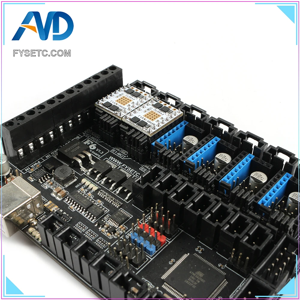 Плата все в одном для электроники FYSETC F6 V1.3 материнская плата + 6 шт. TMC5160 V1.2 SPI