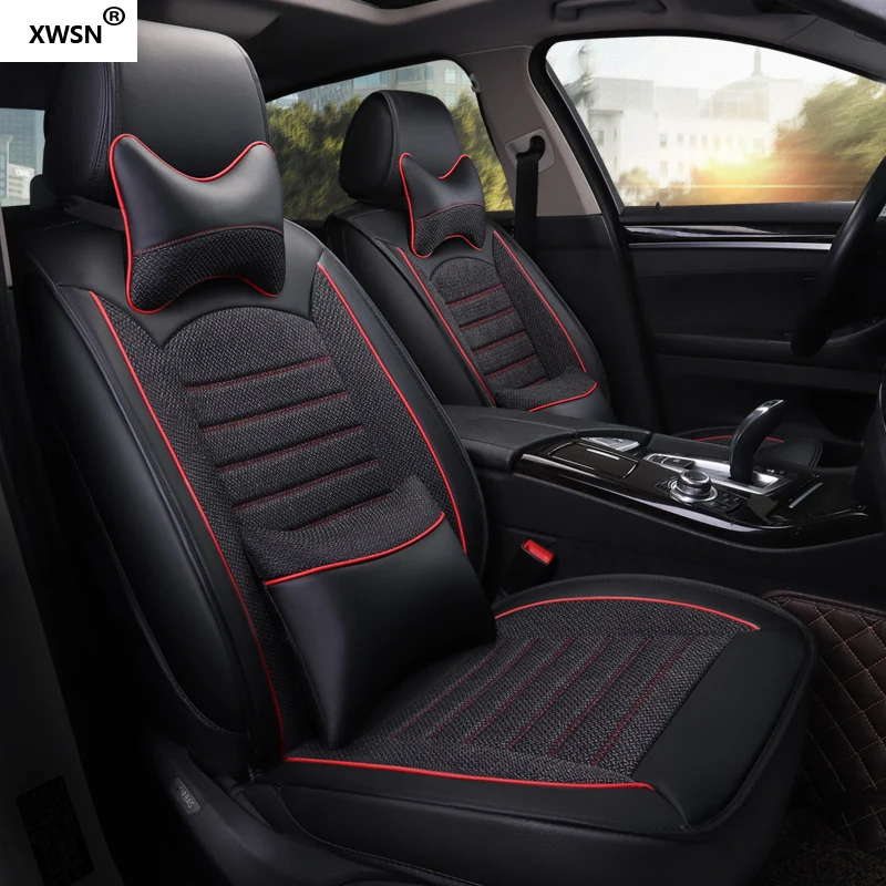 

Universal linen car seat cover for Volkswagen Toyota kia Nissan Peugeot auto accessories car styling
