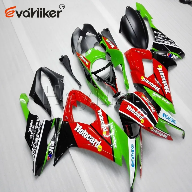 Пользовательские мотоцикла хомут для ZX-10R 2008 2009 2010 ZX10R ABS пластик Комплект мотоцикл обтекатель заказа+ Подарки Зеленый H2