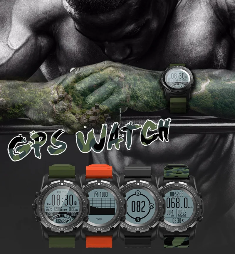 Volemer GPS Outdoor Smart Watch S966 Heart Rate Monitor Multi-sport Compass Cycling Sport Watch Altitude Temperature Wristwatch  (1)