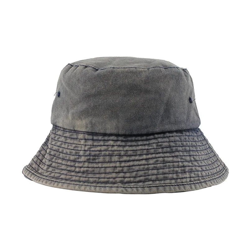 [FLB] Лето, женская шляпа от солнца из потертого хлопка и джинсовой ткани, модная женская кепка с широкими полями, пляжные Панамы, F157