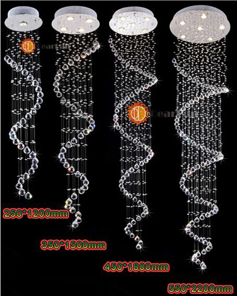 Modern ChandeliersCrystal Pendant Lamp First-Level K9 Crystal Chandelier For Living Room With G10 BulbsLED Bulbs OkDP-05