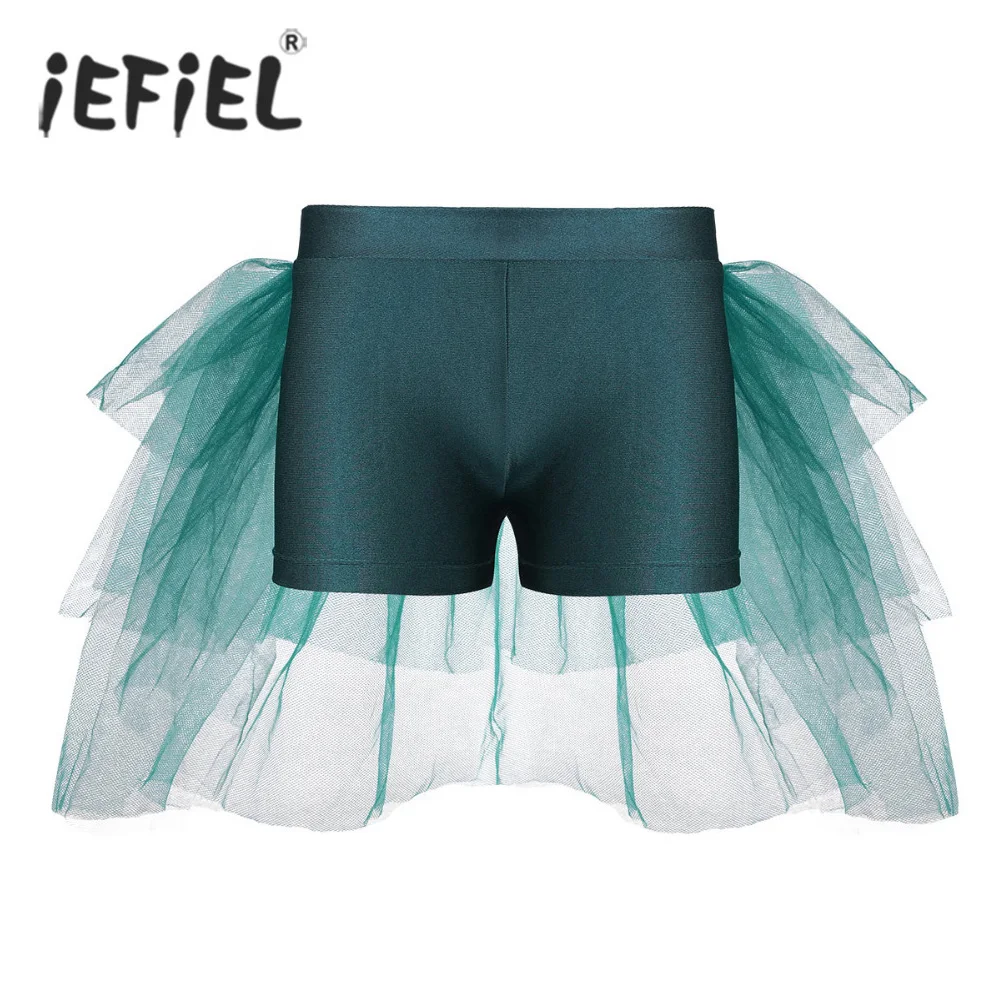 iEFiEL Teenager Ballet Dancing Class Shorts Bottoms with Attached ...