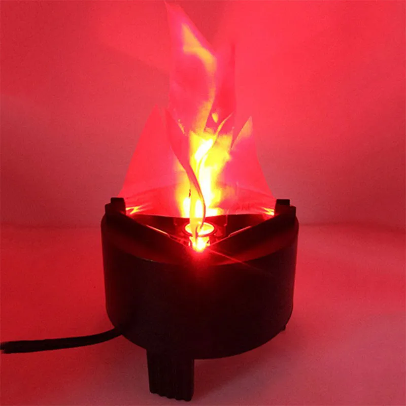 Novelty Virtual Fake Fire Flame Stage Effect Light Led Cloth Silk Flame