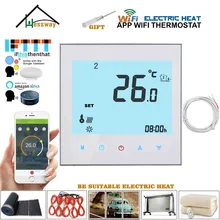 ЕС 95-240VAC 16A Дистанционный датчик центрального отопления термостат wifi IVR для электрического тепла, нагревательный кабель, электрическая нагревательная пленка