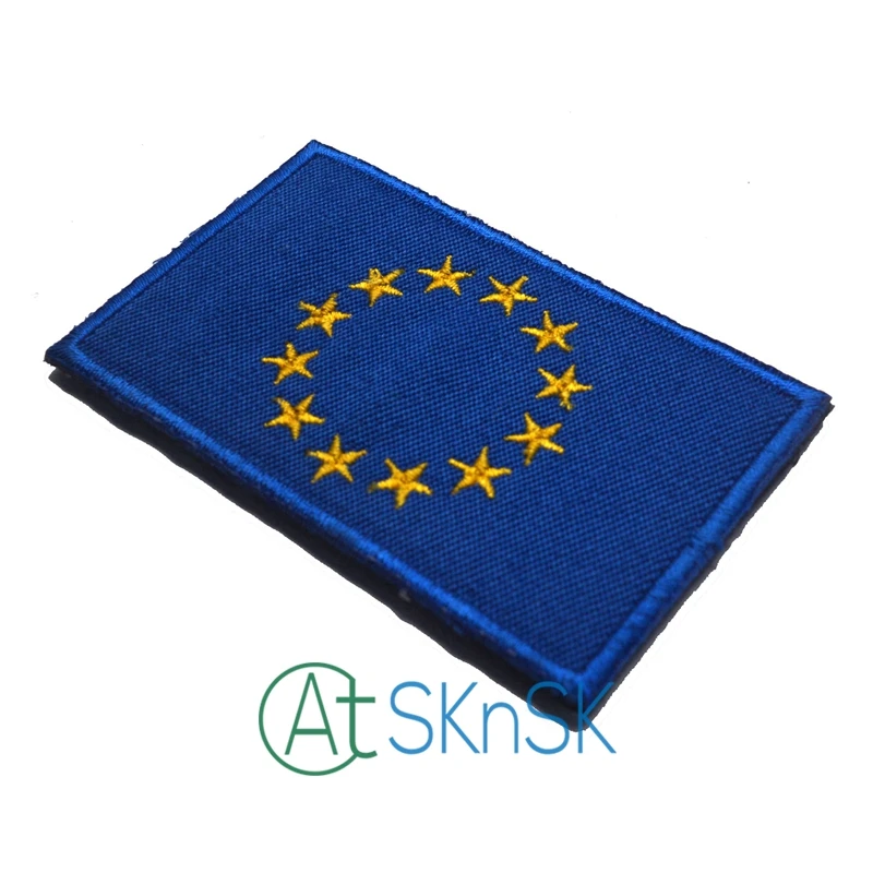 

5pcs/lot EU Flag Patch European Union Flag Morale Patches Tactical Military Armband Army Badge Tactical 3D Patches for clothing