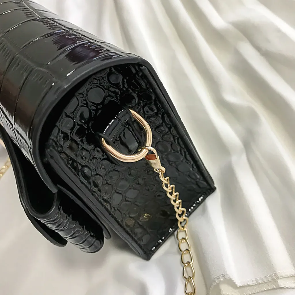 Crocodile Pattern Crossbody Bags For Women Small Chain Handbag small bag PU Leather Hand Bag Ladies Designer Evening Bags