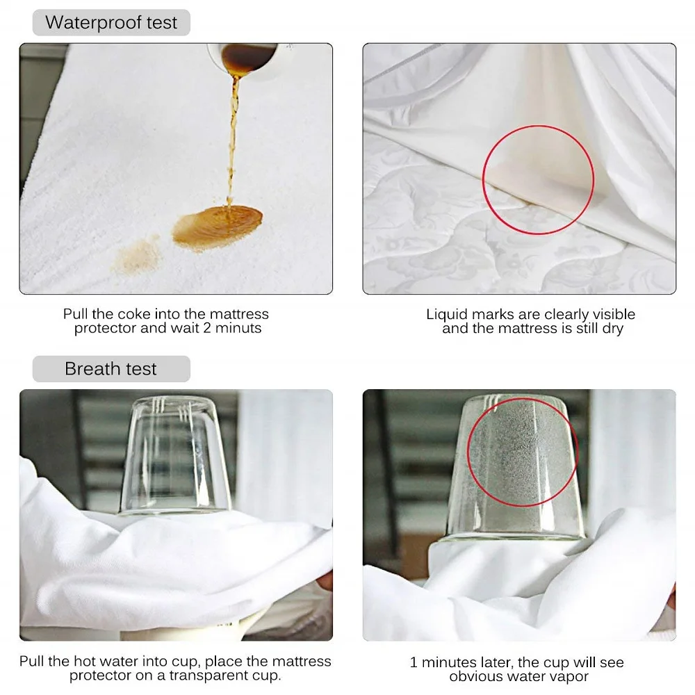 polyester terry mattress pad cover (4)