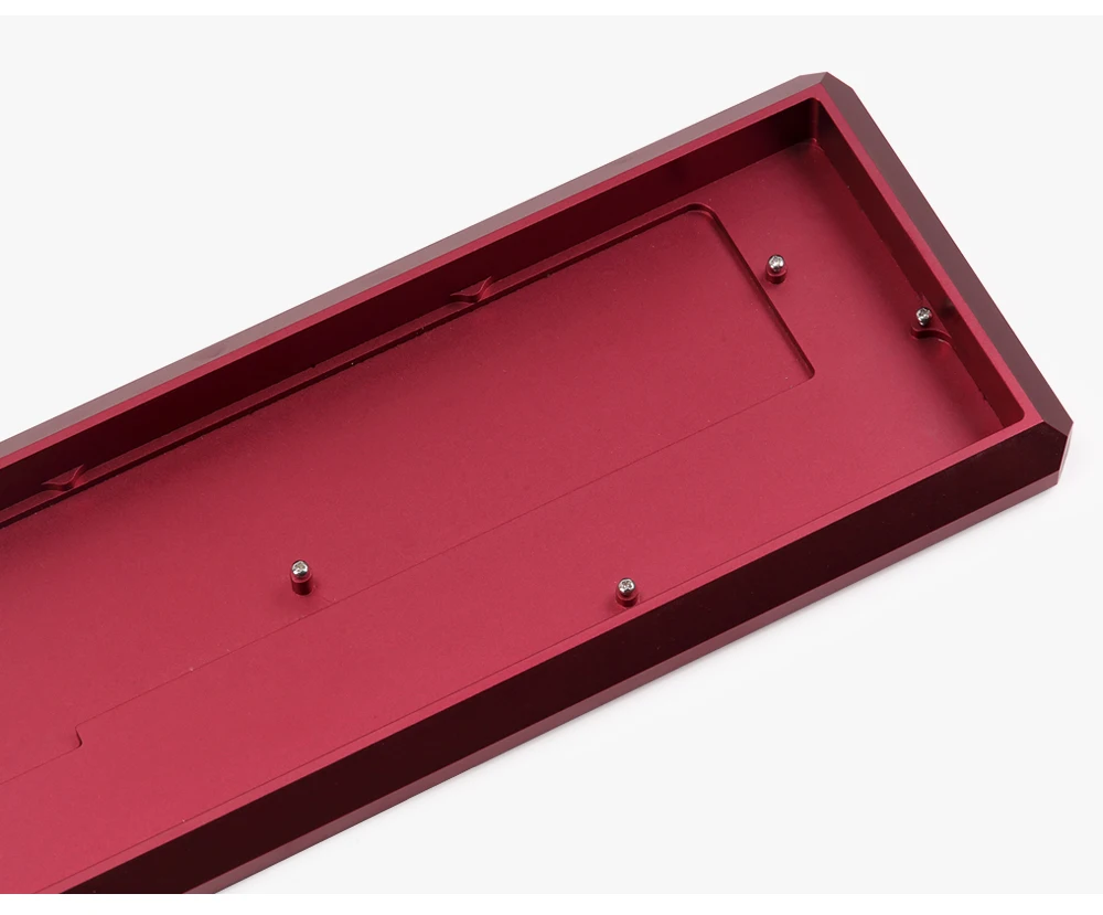Новое поступление бордовый красный KBDfans 5 градусов 60% алюминиевый чехол для механической клавиатуры