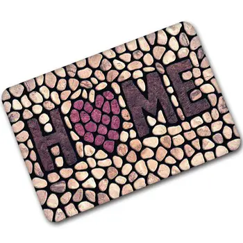 

1 Pc Mrosaa 40cm*60cm Stones Bathroom Doormat Rubber Anti-Slip Shower Toilet Mats Bathroom Floor Rug Shower Bath Mats Home Decor