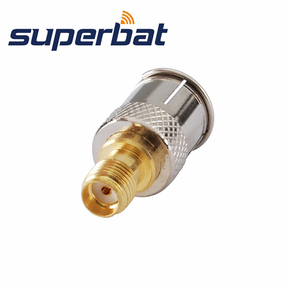 Superbat SMA-F Adapter Quick Push-on SMA Female to F Male Straight RF Coaxial Connector for Electronic Components Market