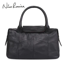 Nico Louise, женская сумка из натуральной кожи, женская дизайнерская роскошная сумка, сумка-мессенджер для отдыха, подушка с верхней ручкой, сумки, Повседневная Сумка-тоут