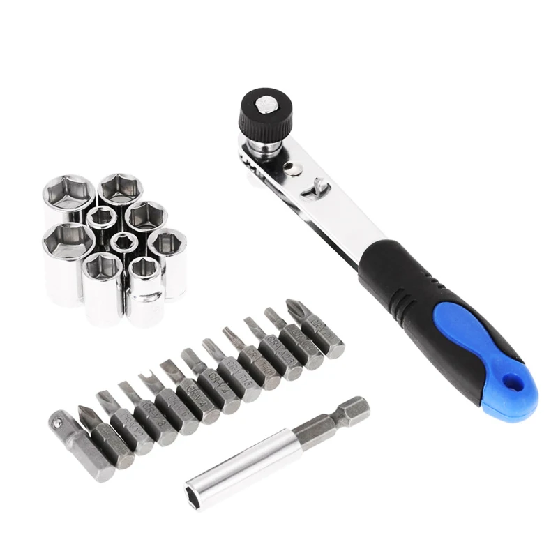 

23 In 1 Multi-functional Precise Mini Ratchet Screwdriver Bits Set Sockets Extension Rod Repair Tool Kit torx Ratchet wrench
