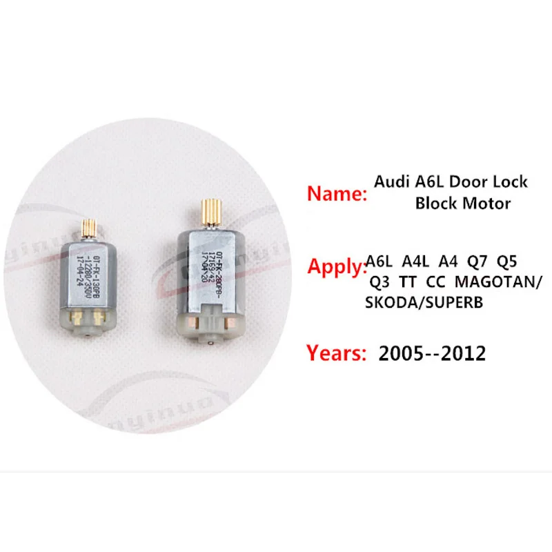 Qianyinuo 1pair Door Lock Motor For Audi Q5/A6L/A4L Car Door Lock Motor Central Locking