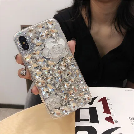 

Luxury 3D Diamond Case Rhinestone Bling Phone Cover Crystal funda coque for Samsung j4 j6 j8 2018 PLUS j3 j5 j7 2017 j7 Prime