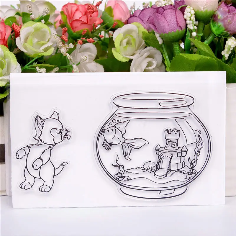

DLKSDI Beautifully cartoon Transparent Clear Stamp DIY Silicone Seals Scrapbooking / Card Making/Photo Album Decoration