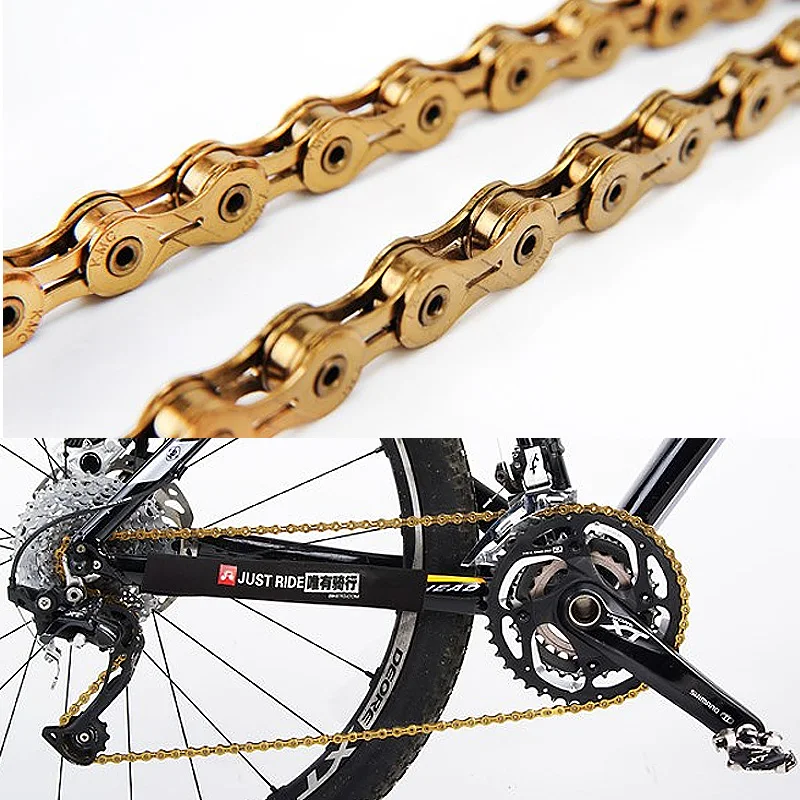 KMC MTB велосипедная цепь Z7/X8/Z99/X9/X9SL/X10/X10SL/X11/X11SL скоростной Золотой Серебряный цвет
