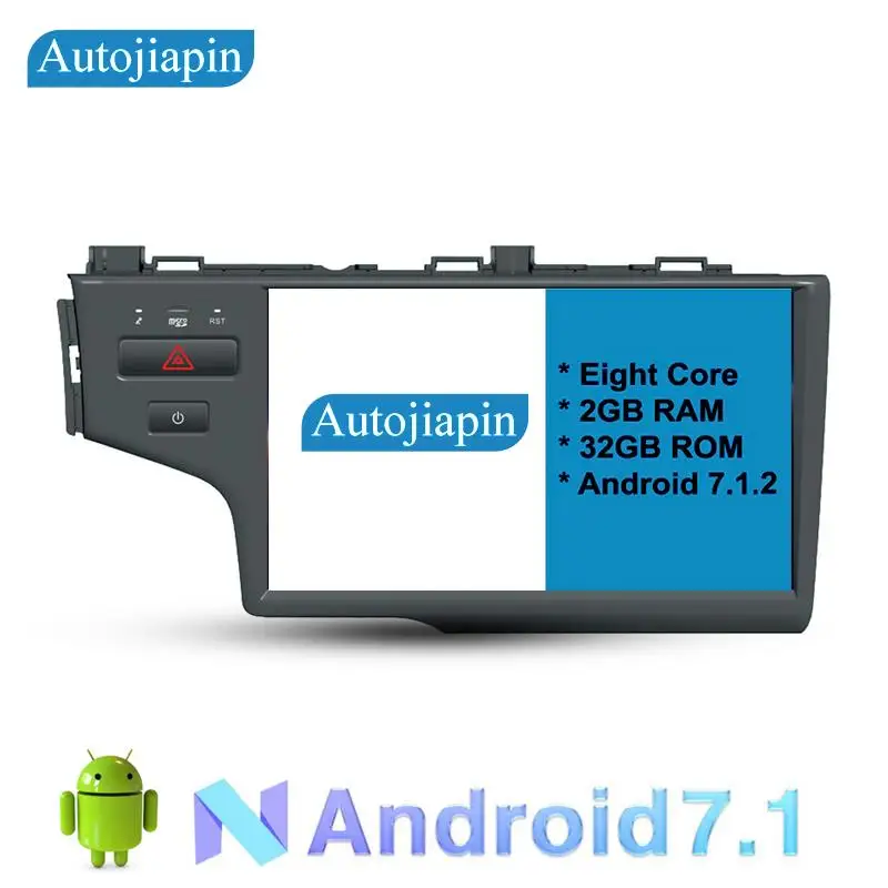 Top 10.1"Eight Core Android 7.1 2G RAM 1024*600 GPS navigation For HONDA  FIT NEW JAZZ With Stereo Radio Audio 0