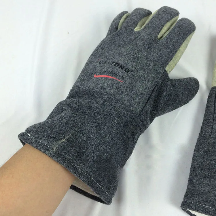 300 Degree Heat Insulation Gloves, High temperature resistant Gloves, Flame retardant Anti-scalding Baking Industrial Glove (2)