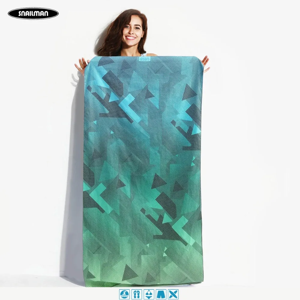 

brands Swimming Towel Quick Drying Portable Microfiber Sports Towel Printed compact Travel Pocket Towel