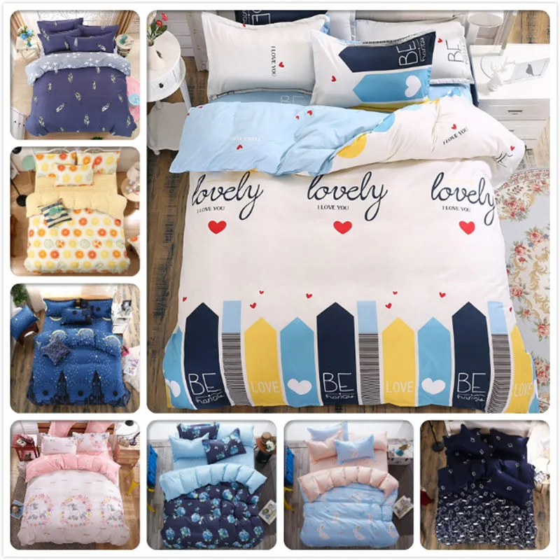 

Boyfriend Girl Love Bedding 4pcs Set Bed Sheet Duvet Cover Pillowcase Full King Queen Twin Double Single Size 1.5m 1.8m 2.0m 3pc