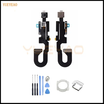 

YUEYAO Front Camera For iPhone 7 Front Facing Camera Lens Right Proximity Sensor+Ring Holder +Tool