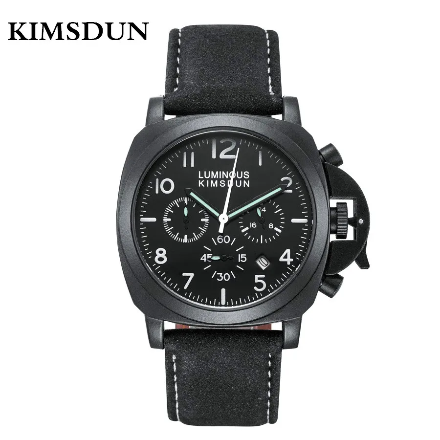

Man Watch KIMSDUN Fashion Sport Watches Men Waterproof Luminous Luxury Brand Watch Chronograph Quartz Wristwatch erkek kol saati