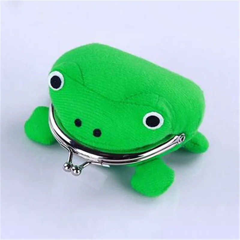 

Frog Shape Cosplay Green Animal Coin Purse Wallet Soft Furry Plush Purse Gift Cotton Blend Kids Fashion Frog Coin Purses New