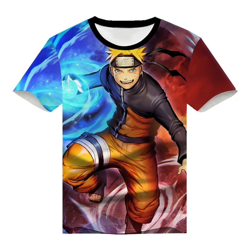 

Naruto: Shippuden Uzumaki Naruto t-shirt Cosplay men and women Uchiha Sasuke 3D printing Anime fashion t-shirt Summer blazer