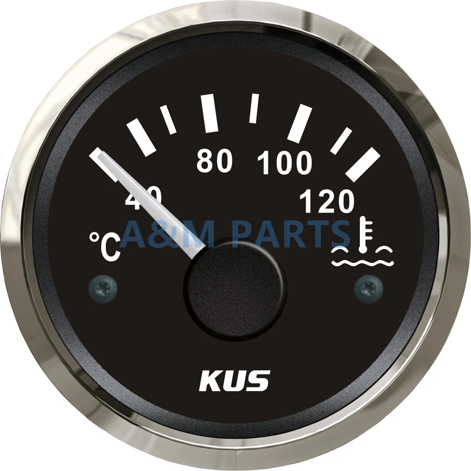 KUS Marine Engine Water Temperature Gauge Boat RV Car Temp Meter Gauge
