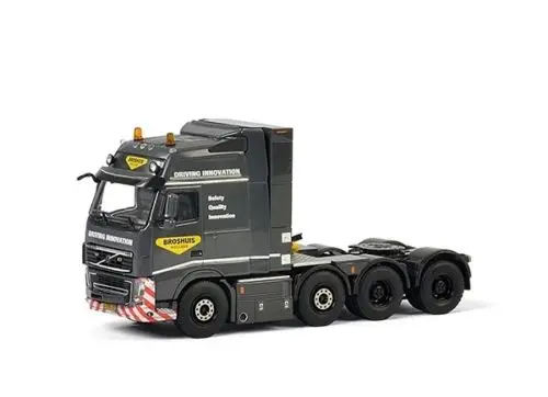 WSI 1:50 VOLVO FH3 Globetrotter XXL 8*2 тег оси для трактора, прицепа, грузовика литая игрушка модель для коллекции, украшения, подарок - Цвет: Темно-серый