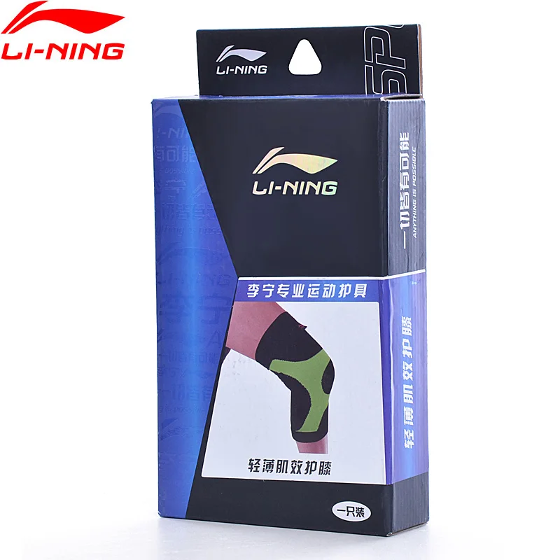 Li Ning унисекс профессиональные наколенники для взрослых 1 шт. 85% нейлон 15% спандекс