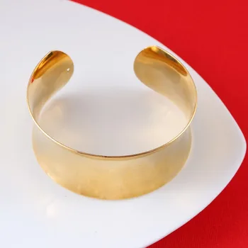 

Newest Big Wide Ethiopian Bangle Gold Color Bangles&Bracelets African Men Women Jewelry