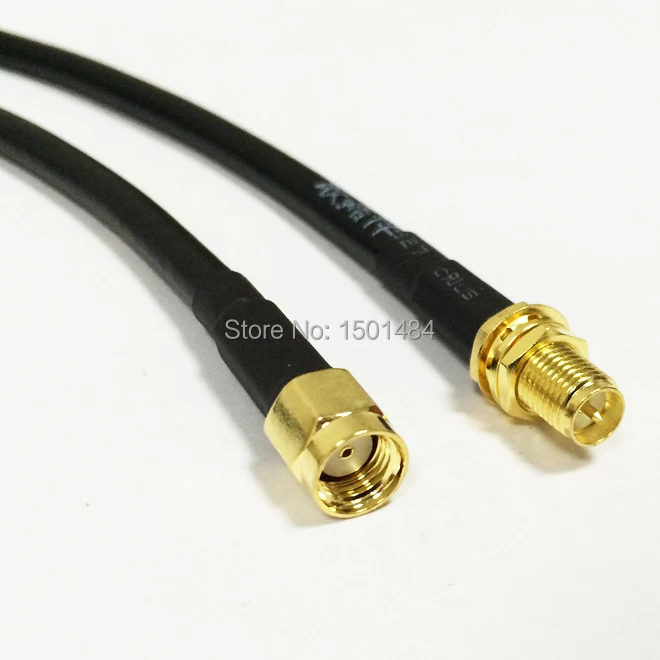 Wifi антенный кабель RP-SMA штекер переключатель RP-SMA гнездо конвертер pigtail RG58 по оптовой цене Быстрая 50 см 2" адаптер