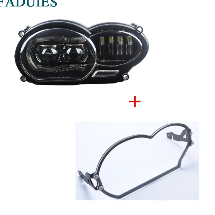 

For BMW R1200GS 2004 2005 2006 2007 2008 2009 2010 2012 Led Headlight and Protective cover for Oil R1200GS